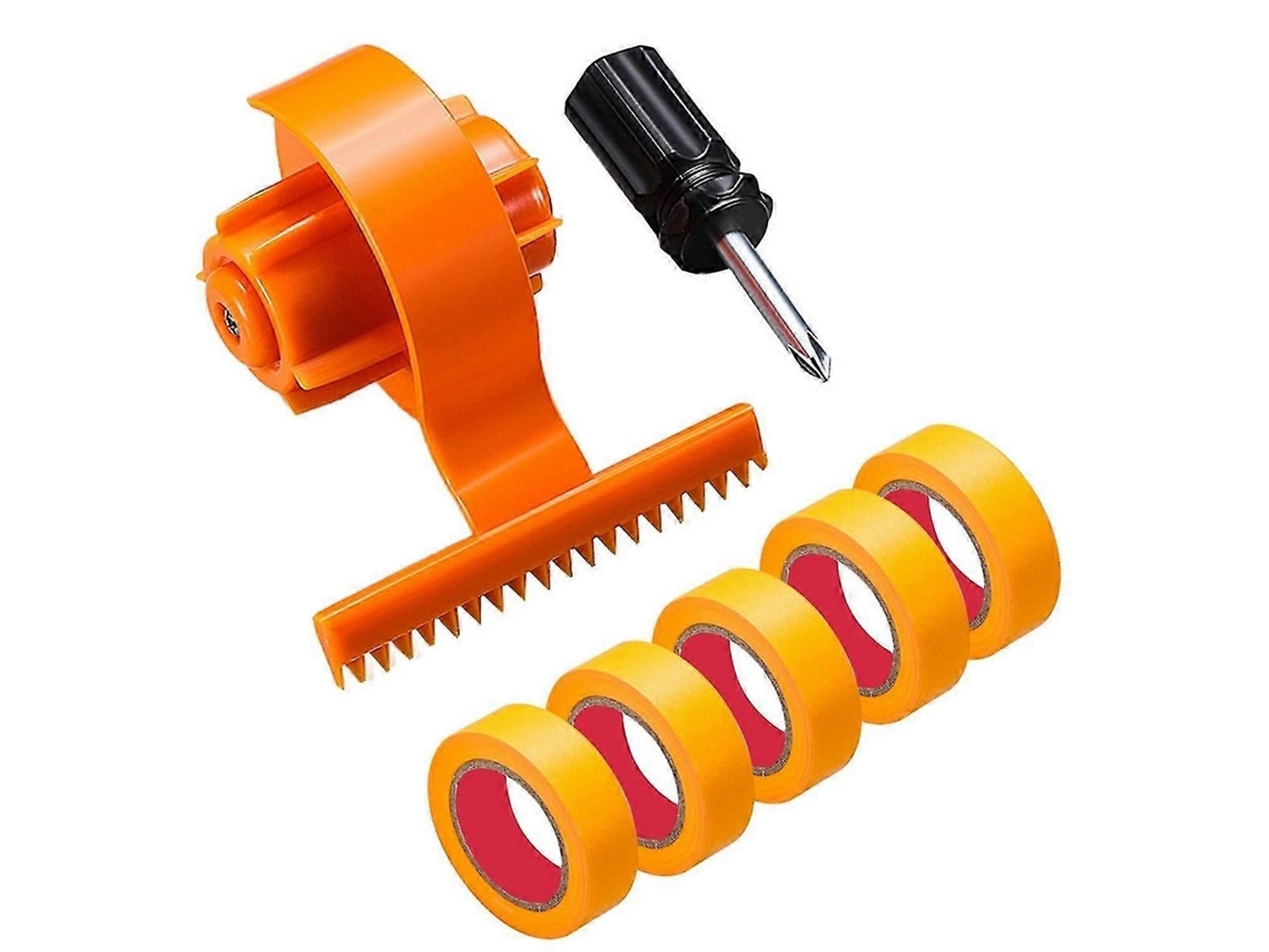 Dispensador de Fita Adesiva, Aplicador de Fita Adesiva para Pintura com Escala, Largura Ajustável para Parede, Porta e Janela. GOKOCO