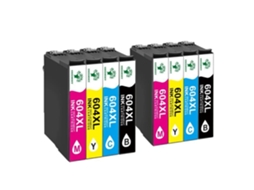 Cartuchos De Tinta Compatíveis Greensky Para Epson 604 Xl Ananás Lote De 8 Preto Ciano Magenta Amarelo