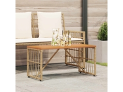 Vidaxl Mesa De Exterior Natural 80 X 40 X 40 Cm