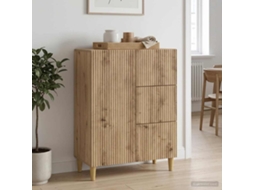 Vidaxl Buffet Carvalho Arttisan 66 X 34,5 X 90 Cm Derivados De Madeira