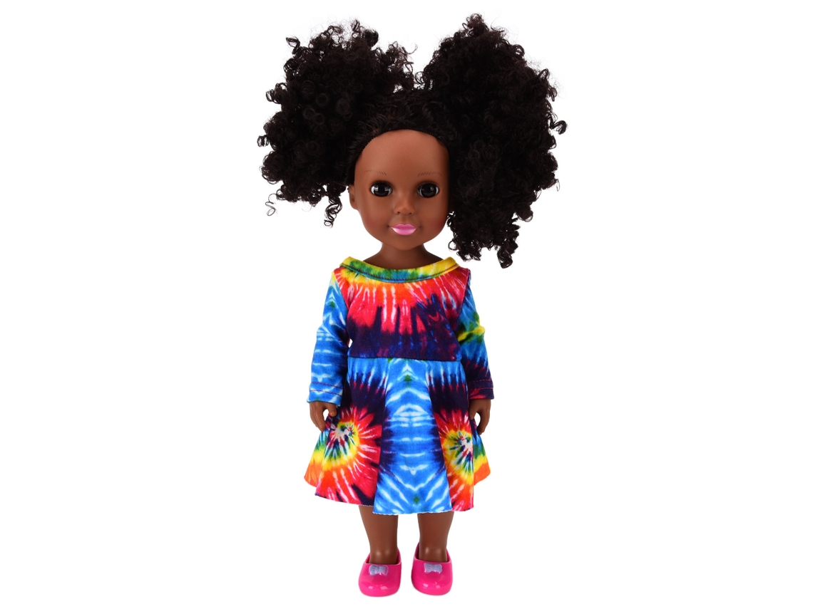 Boneca Reborn Menina Africana De Vinil Macio 35cm Boneca Bebê Negra Lifelike