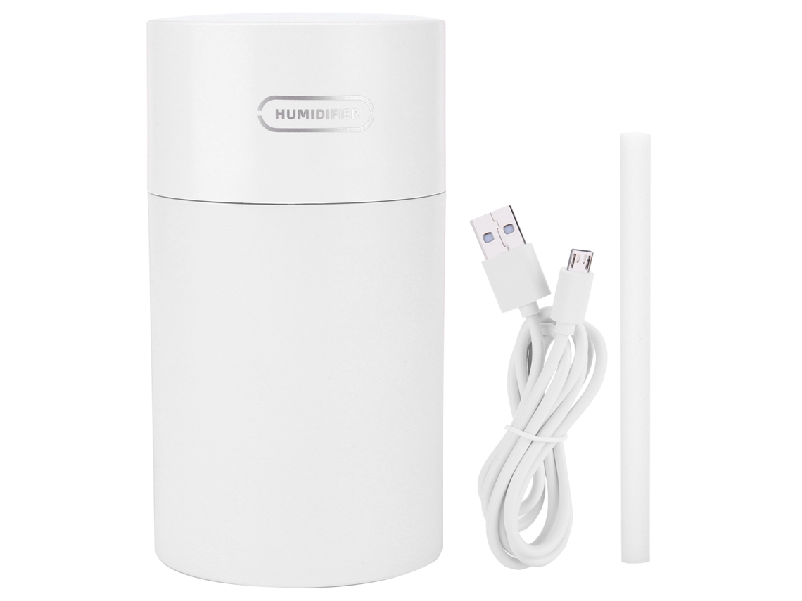 Laxiscreed Umidificador Usb Portátil De 270ml Com Luz De Sete Cores E Controle De Duas Velocidades