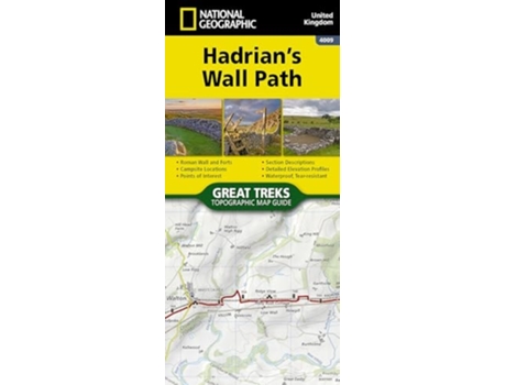 Livro Hadrians Wall Path Map de National Geographic Maps (Inglês)