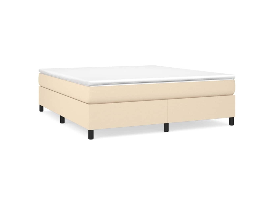 Box Spring Bed, Box Spring Beds Vidaxl Creme Tecido (160 X 200 Cm)