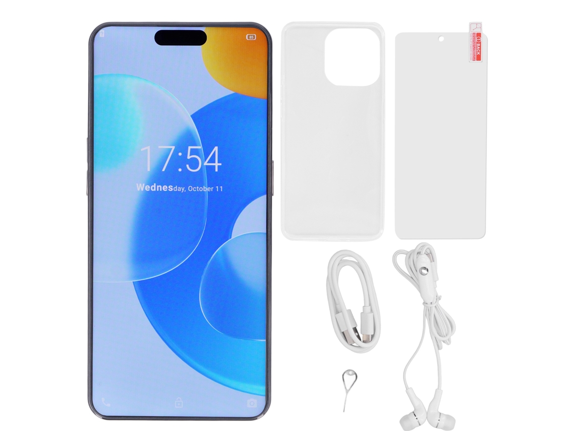 Smartphone Laxiscreed Com Tela De 6,53" E Bateria De 7800mah Com Reconhecimento Facial