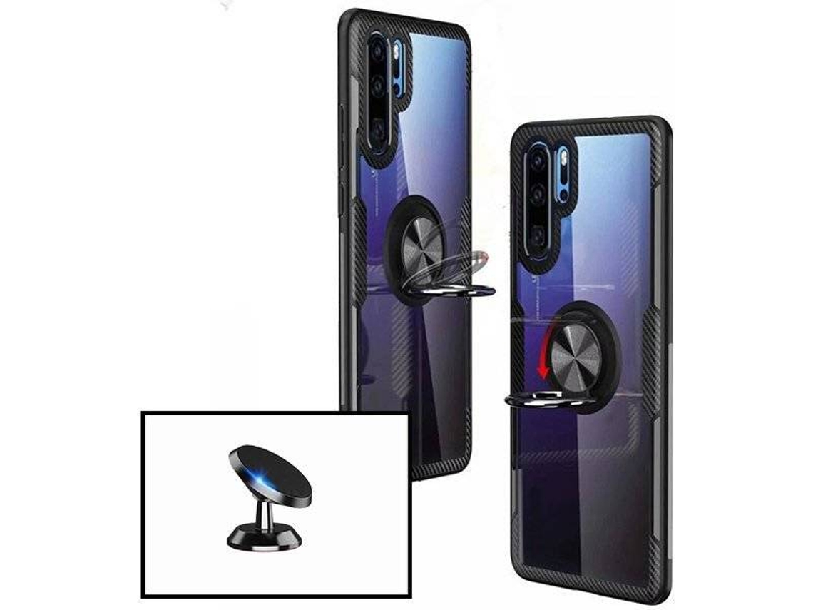 Kit Capa e Suporte Xiaomi Mi 9 Clear Armor Transparente e Preto