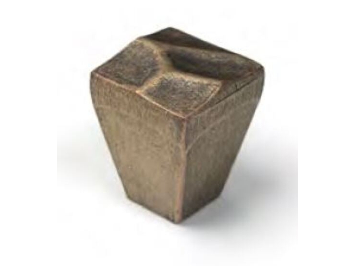 Puxador HARDWAREXCHANGE Zamac, 18x18mm, acabamento em Bronze Fosco, pacote de 36