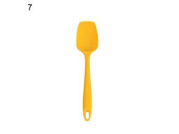 Colher raspadora de creme elástica resistente ao calor de silicone, prática para alimentação doméstica, ideal para confeitaria e cozinha 7