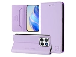 Capa De Couro Para Celular Rc01 Com Dupla Dobra Magnética E Rfid