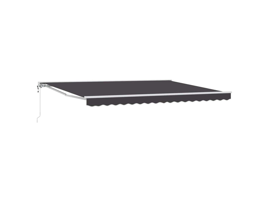 Conjunto 1 Toldo Retrátil Vidaxl Branco Alumínio (4 × 3 M)