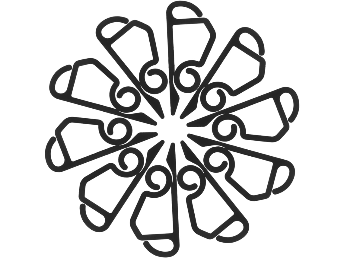 Conjunto De 120 Peças De Ganchos/presilhas De Plástico Para Pendurar Guirlandas.