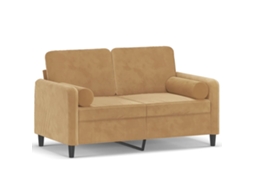 2-seater Sofa, 2-seater Sofas Vidaxl Marrom Veludo (n/a)