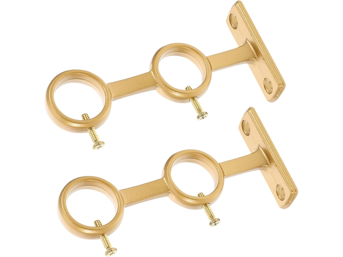 Suporte Duplo Para Varão De Cortina Totority, 2 Peças, Design Reforçado Para Cortinas Pesadas, Ideal Para Uso Doméstico