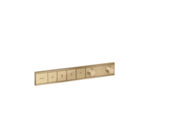 Termostato RainSelect de mão embutido para 4 saídas, Cor: bronze escovado HANSGROHE