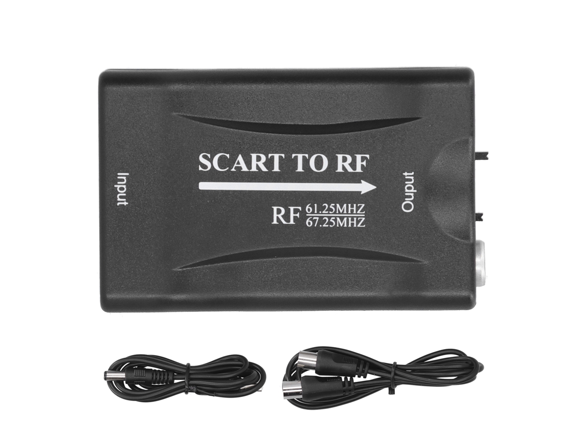 Adaptador Scart para Rf, 67,25 Mhz, 61,25 Mhz, Tv Box CHABERLU