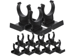 Conjunto De 24 Presilhas Niveladoras Armário Homoyoyo Em Pp Preto, Com Boa Capacidade De Carga E Proteção Para O Piso
