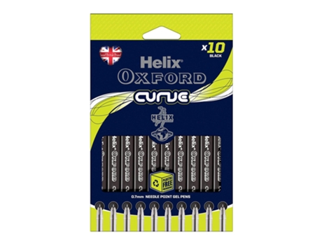 Esferográfica Oxford Curve 1,0Mm Blister 10 Preto