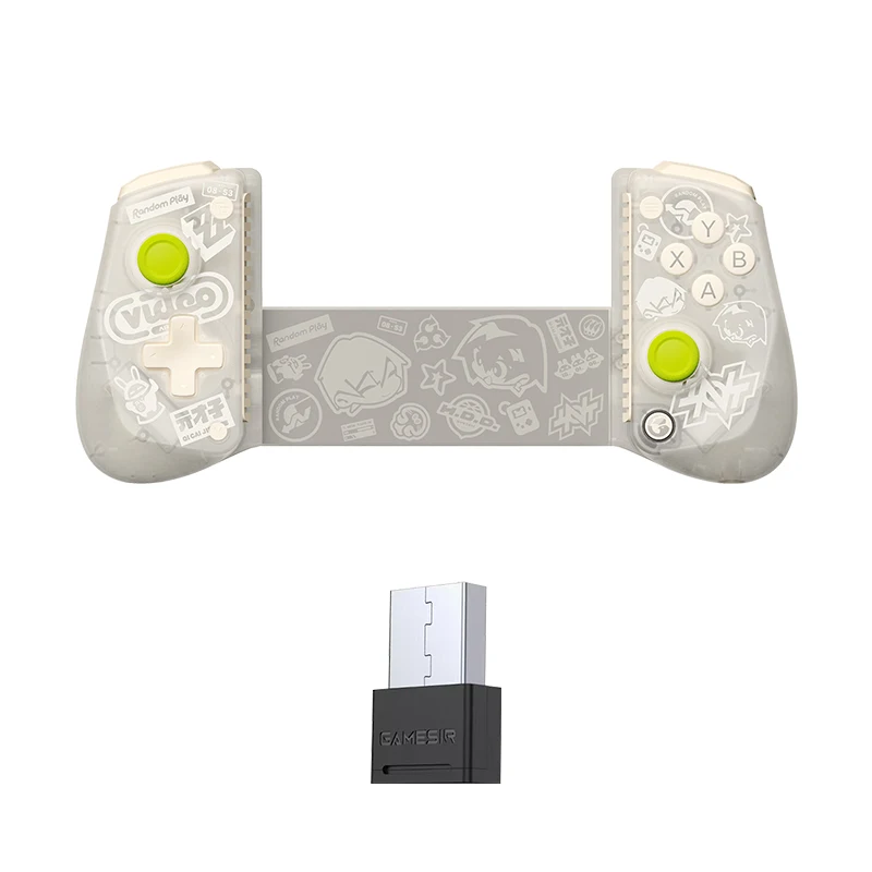 (branco) Controle De Jogo Retrátil Sem Fio, Compatível Com Ios/android/pc/switch, Bluetooth.