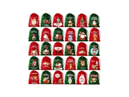 Conjunto De 30 Sacolas De Presente De Natal, Sacolas De Algodão De Flanela Com Cordão, Embalagem Para Doces E Festas Igvtrade