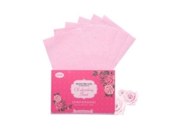 Absorvedor de Oleo Facial Botanical Breather, 100 Folhas com Cheiro de Rosa para Remover Brilho Indesejado