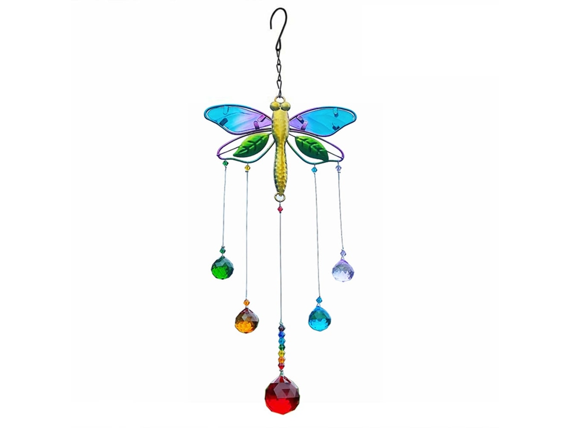 Luminária de Janela Mordely Color Dragonfly Light Catcher, para Pendurar BRILVIBERA