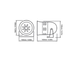 Laxiscreed Alarme Industrial Com Buzina Motorizada 120db, 40w Para Emergências E Segurança