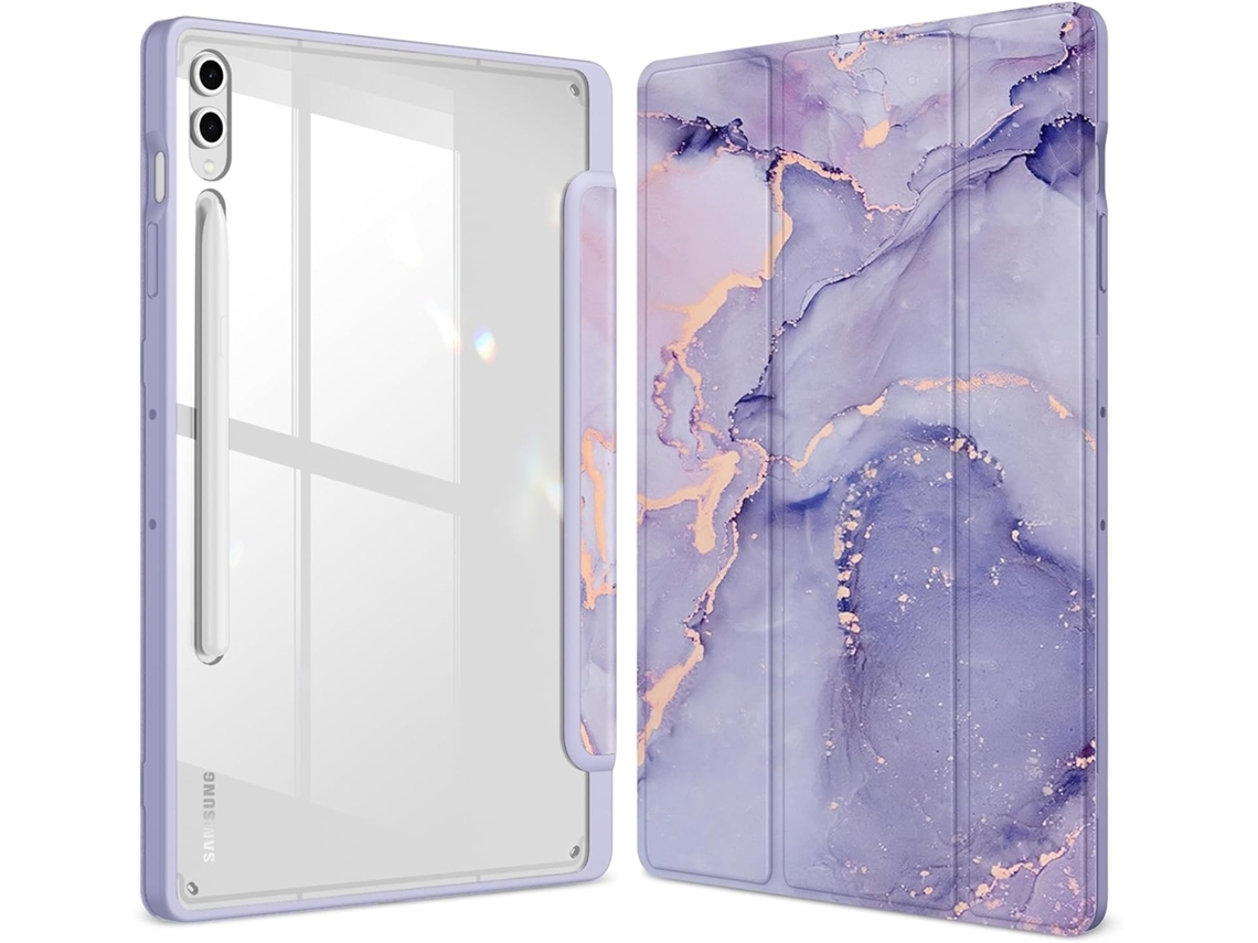 Compatível Com Samsung Galaxy Tab S10 Plus 2024, S9 Fe/s9 Plus 12,4 Polegadas Roxo Veanxin