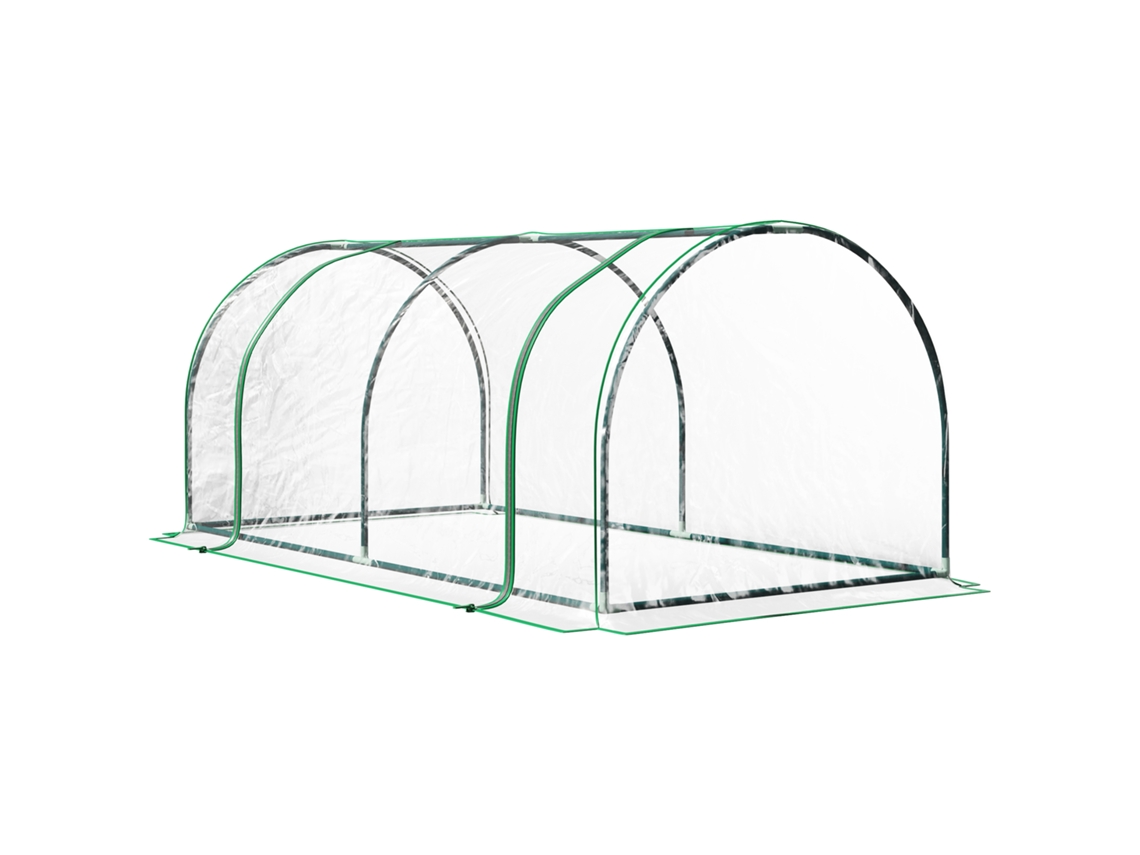Estufa de Plantas com Porta, 200x100x80cm, verde BTFORUS