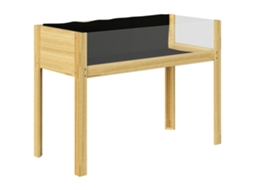 Canteiro Acrílico Madeira Drenagem 110x50x80cm Natural VELTRIX