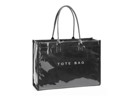 Bolsa de Tecido AQUAFORGE, Estampa de Letras, Papel Kraft, Versátil, Trabalho, Uso Diário