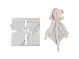 Manta E Doudou Cinza Interbaby