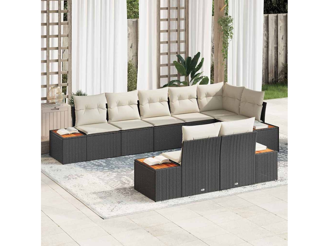 Vidaxl Conjunto De Sofá De Jardim 8 Unid. 8-número De Lugares