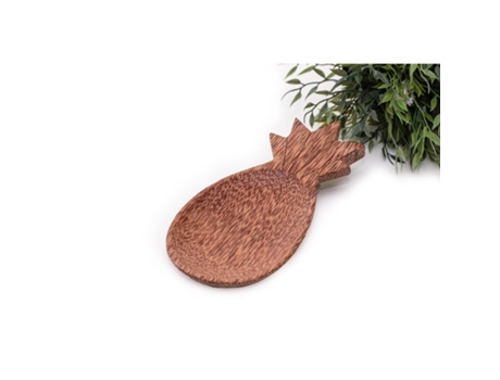 Tábua de Coco em Forma de Abacaxi 25 x 11cm PACKAWIN