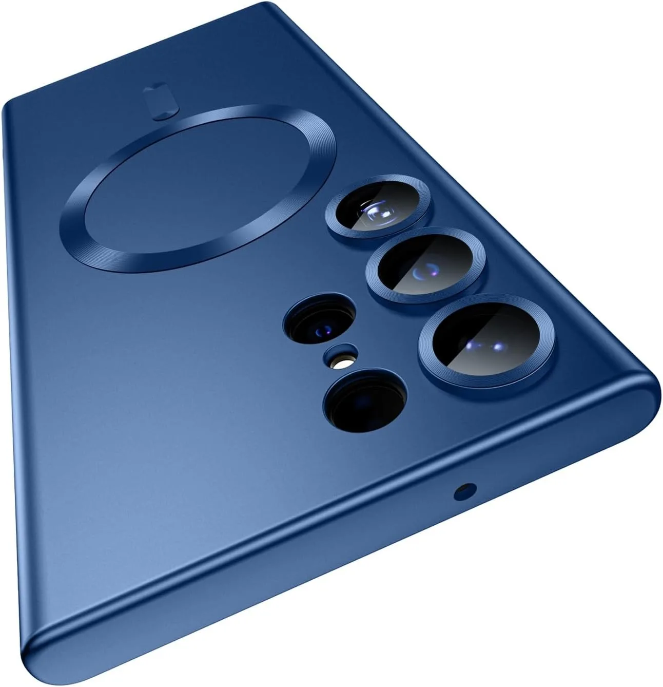 Capa Protetora Ultrafina Em Tpu Macio (azul) Para Samsung S21 Fe, Resistente A Impactos E Magnética.