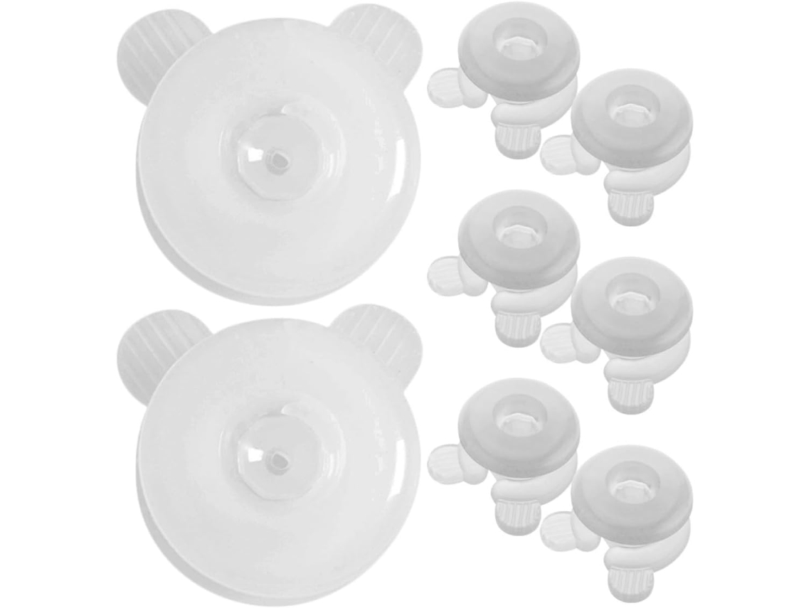 Toyandona Pp 8-pares De Prendedores Ajustáveis Antiderrapantes Para Lençóis E Colchas, Brancos, Práticos Para Casa