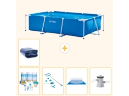 Intex Piscina Com Estrutura Retangular - 260x160x65 Cm - 6-peças S20036