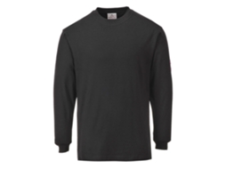 Camiseta De Manga Longa Modaflame Resistente A Chamas E Antiestática / Cinza / L Portwest