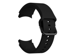 Bracelete Para Samsung Galaxy Watch 4 Classic (42mm) - Silicone Universal Com Fivela - Preto
