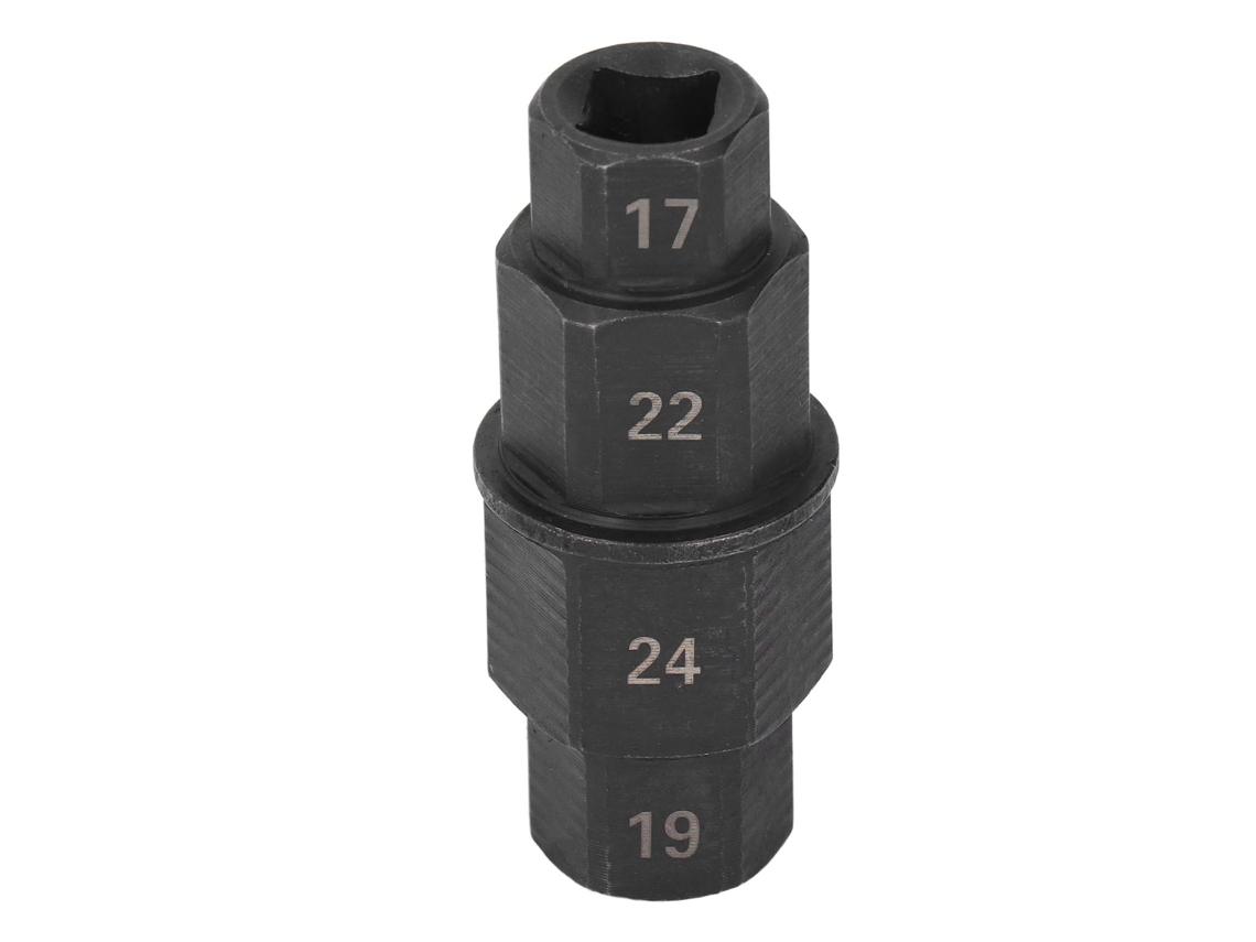 Chave De Remoção De Eixo Dianteiro De Moto Com Chave Hexagonal 17 19 22 24mm Preta