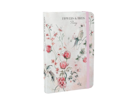 Livro Flowers amp Birds Peony A6 Notebook de Hunter e Lucy (Inglês - Capa Dura)
