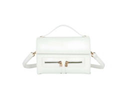 Bolsa De Ombro Feminina Com Bolso Frontal Duplo Com Zíper