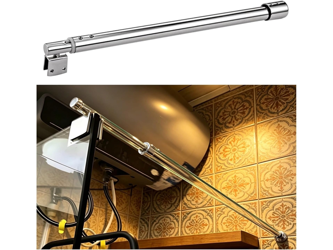 Barra De Suporte Para Vidro, Barra De Suporte Para Box Chuveiro Banheiro Com Fixação Na Parede, Barra De Suporte