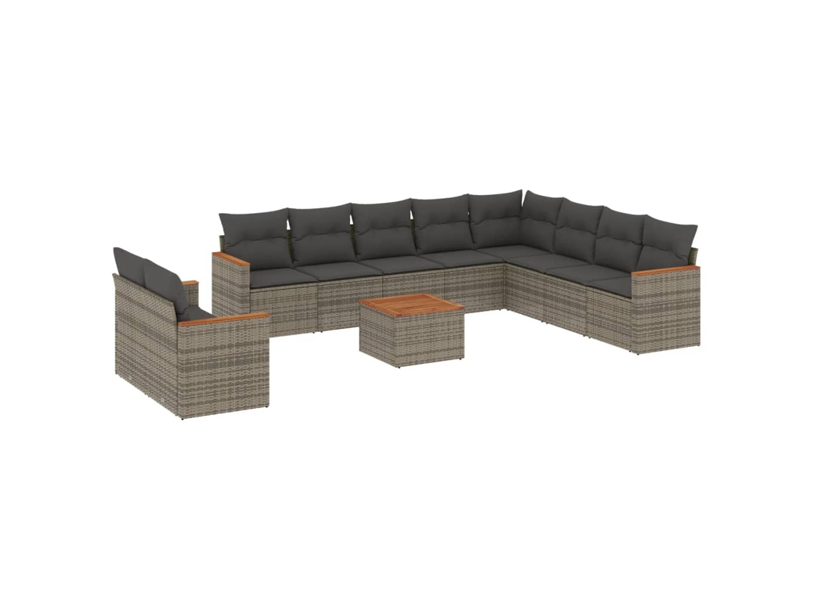 Garden Sofa Set, Garden Sofa Sets Vidaxl Cinzeto Rattan / Vime (n/a)