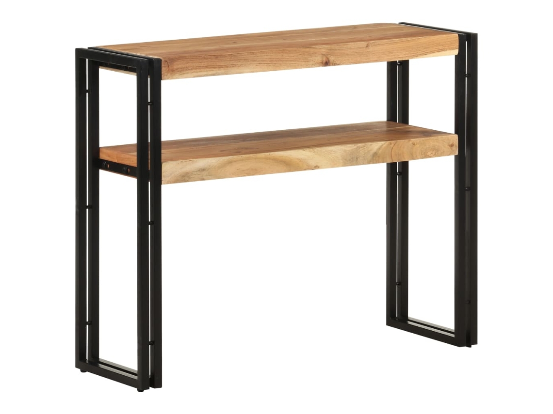 Vidaxl Mesa Consola 90x30x75 Cm Madeira De Acácia Maciça