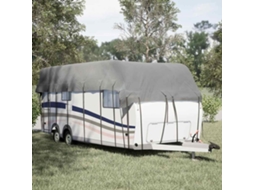 Vidaxl Caravan Capa De Telhado 700x300 Cm Tecido Não Tecido Cinzento
