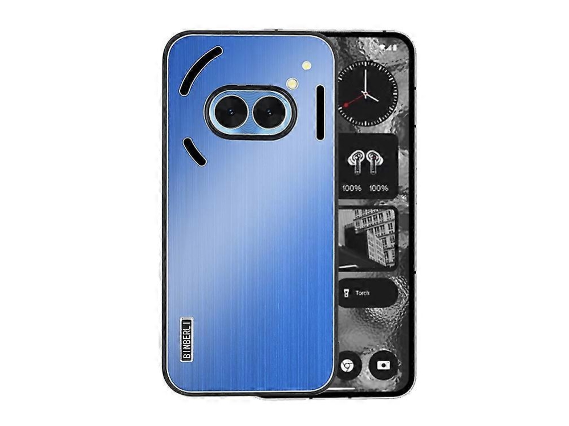 Capa Para Celular Em Liga De Alumínio Escovado Com Acabamento Em Pc, Resistente A Impactos, Para Nothing Phone 2a / 2a Plus