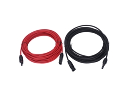 Cabos De Extensão Para Painel Solar 12awg 4mm², Preto E Vermelho, Com Conectores Macho E Fêmea, 1000vdc, 10m / 32,8 Pés. Aquaforge