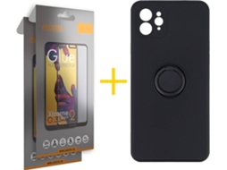 Capa + 2 Películas para iPhone 12 Pro Max ACCETEL Preto