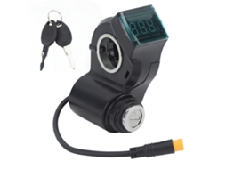 Mali trava de Interruptor para Guidão de Scooter Elétrico com Display Digital de Bateria e Chaves 3 Pinos Abs