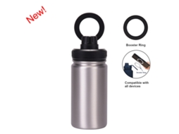 Garrafa Térmica Czhhmart, Aço Inoxidável 316 Com Suporte Magnético Para Telemóvel, 350ml Prata